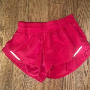 Lululemon Dark Red Hotty Hot Shorts 2.5” LR